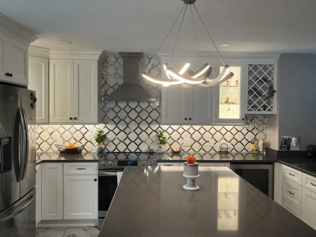 Professional kitchen design consultation in Clearwater with hand-drawn plans.