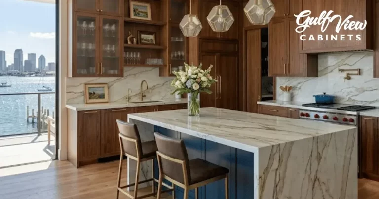 New kitchen cabinets installed in a home for sale